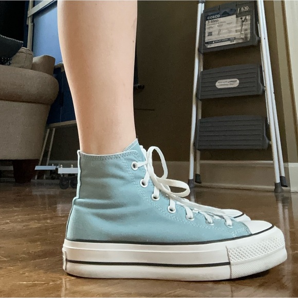 Blue Converse Platforms - Picture 3 of 8